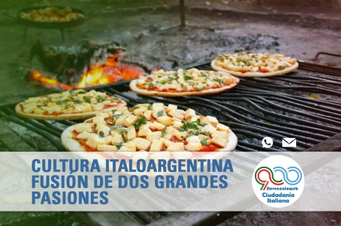 Pizza a la parrilla, cultura Italo-Argentina